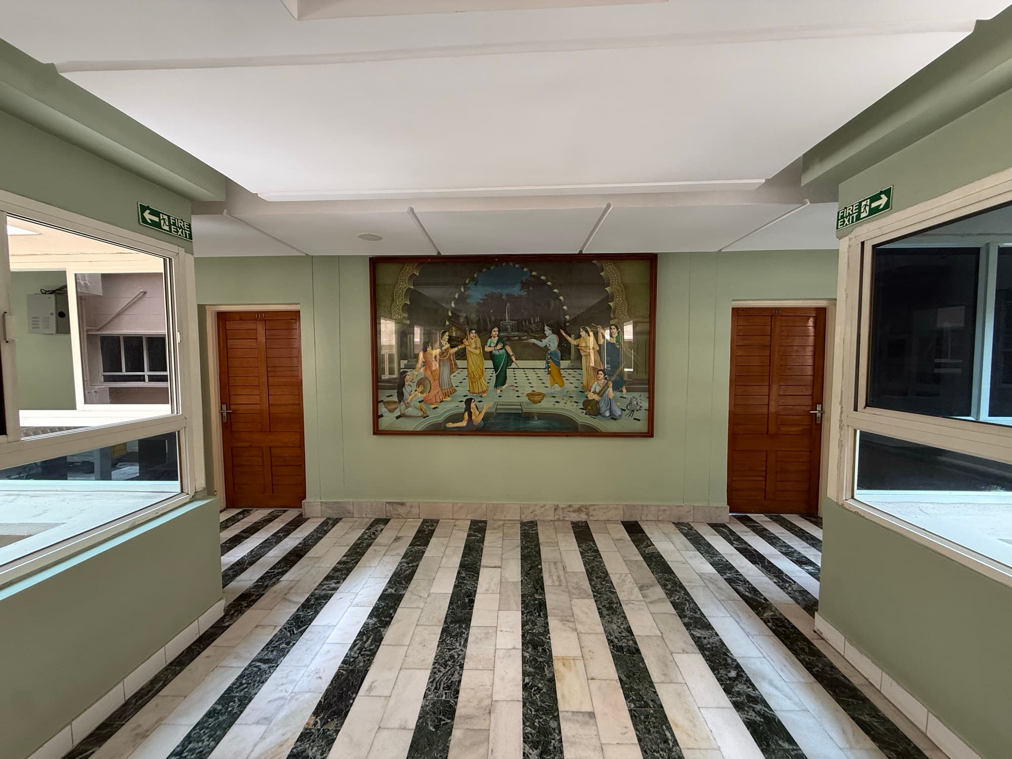 First-floor hall